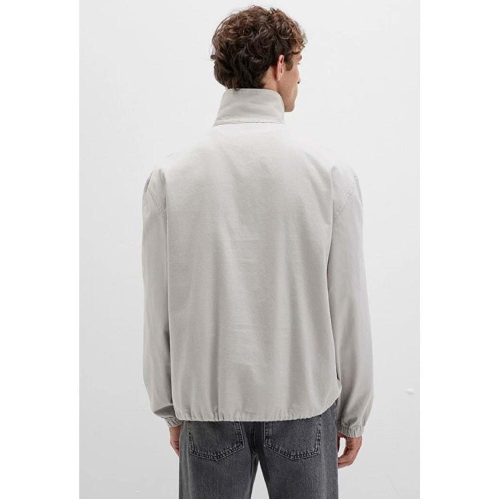 Mavi 0211684-70074 Yarım Fermuarlı Kanguru Cepli Erkek Sweatshirt