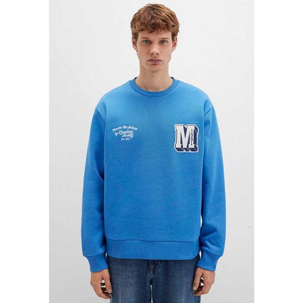Mavi 0S10492-81330 M Logo Nakış Detaylı Erkek Sweatshirt