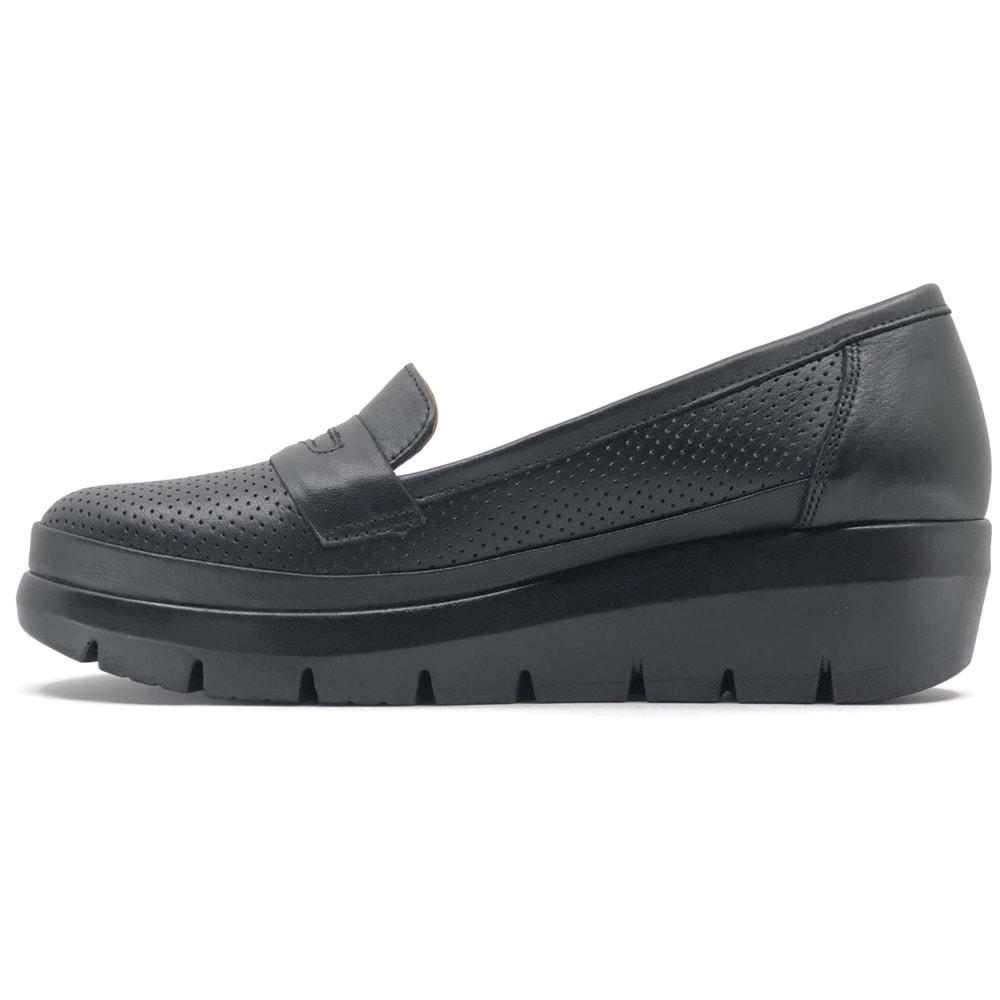 Greyder 59016 Zn Deri Dolgu Topuk Comfort Casual Kadın Ayakkabı