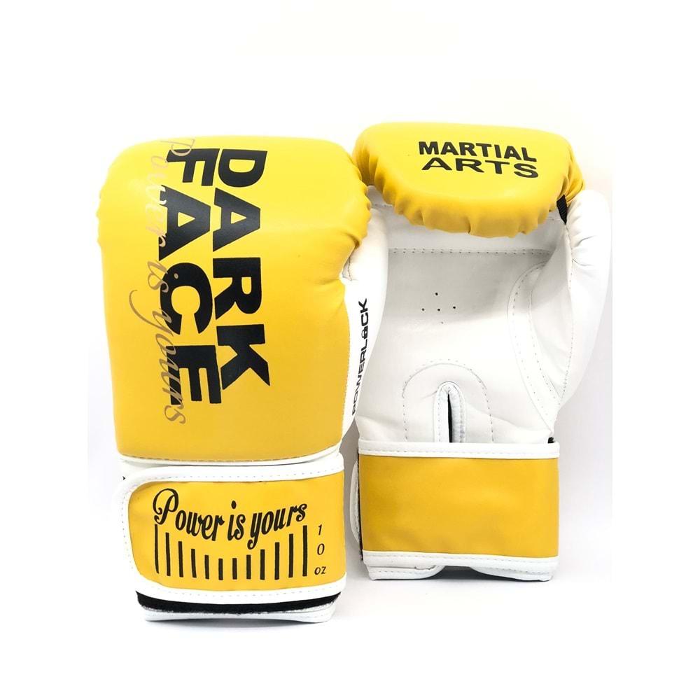 Dark Face Ring Powerlack Boks Ve Kick Boks Eldiveni