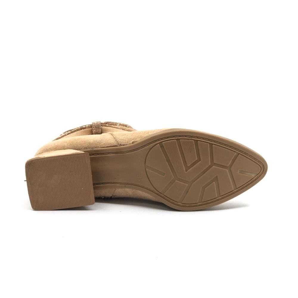 Asya Kurdela Taş Detaylı Topuklu Kadın Bot