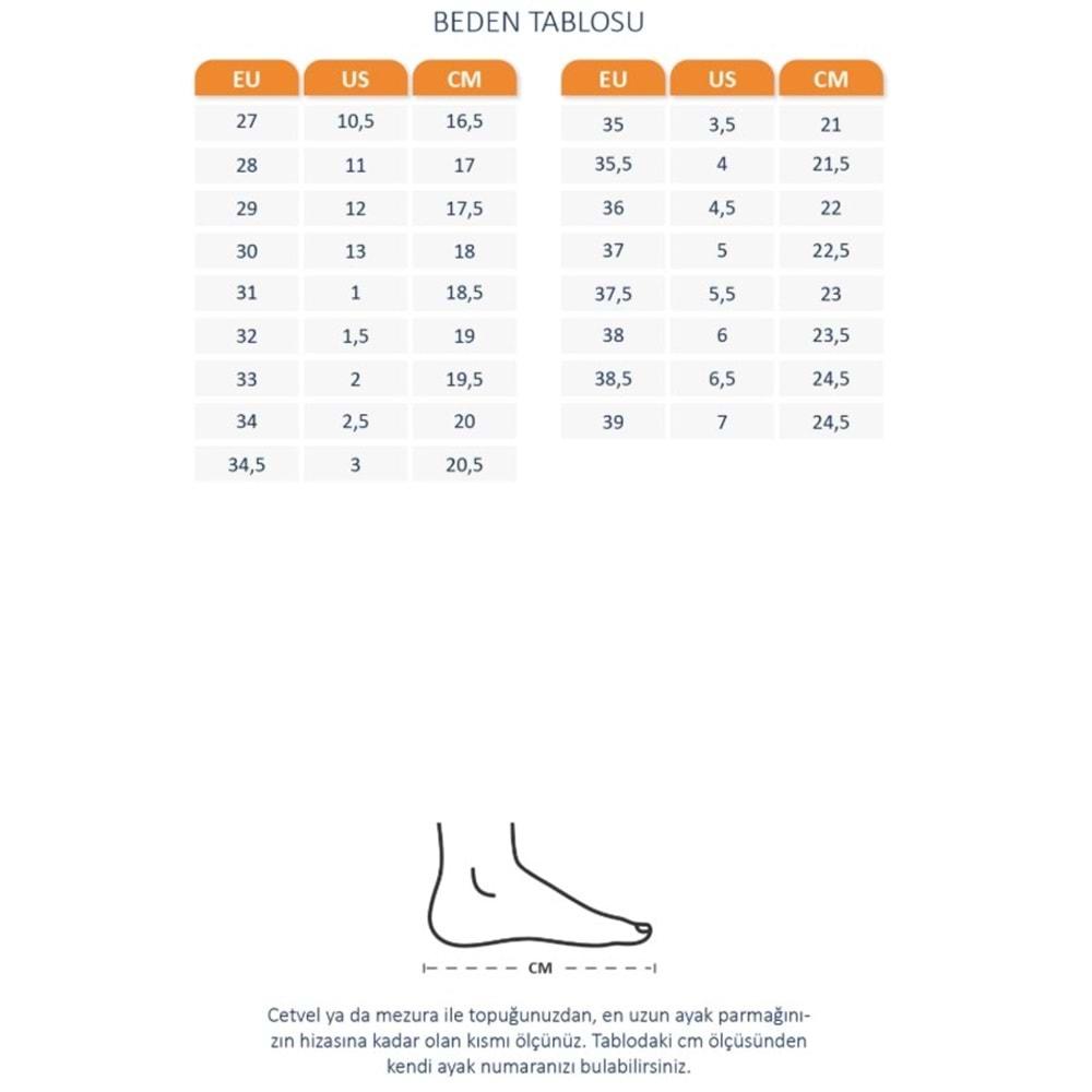 Cool Cooper Sneaker Ortopedik Unisex Çocuk Spor Ayakkabı