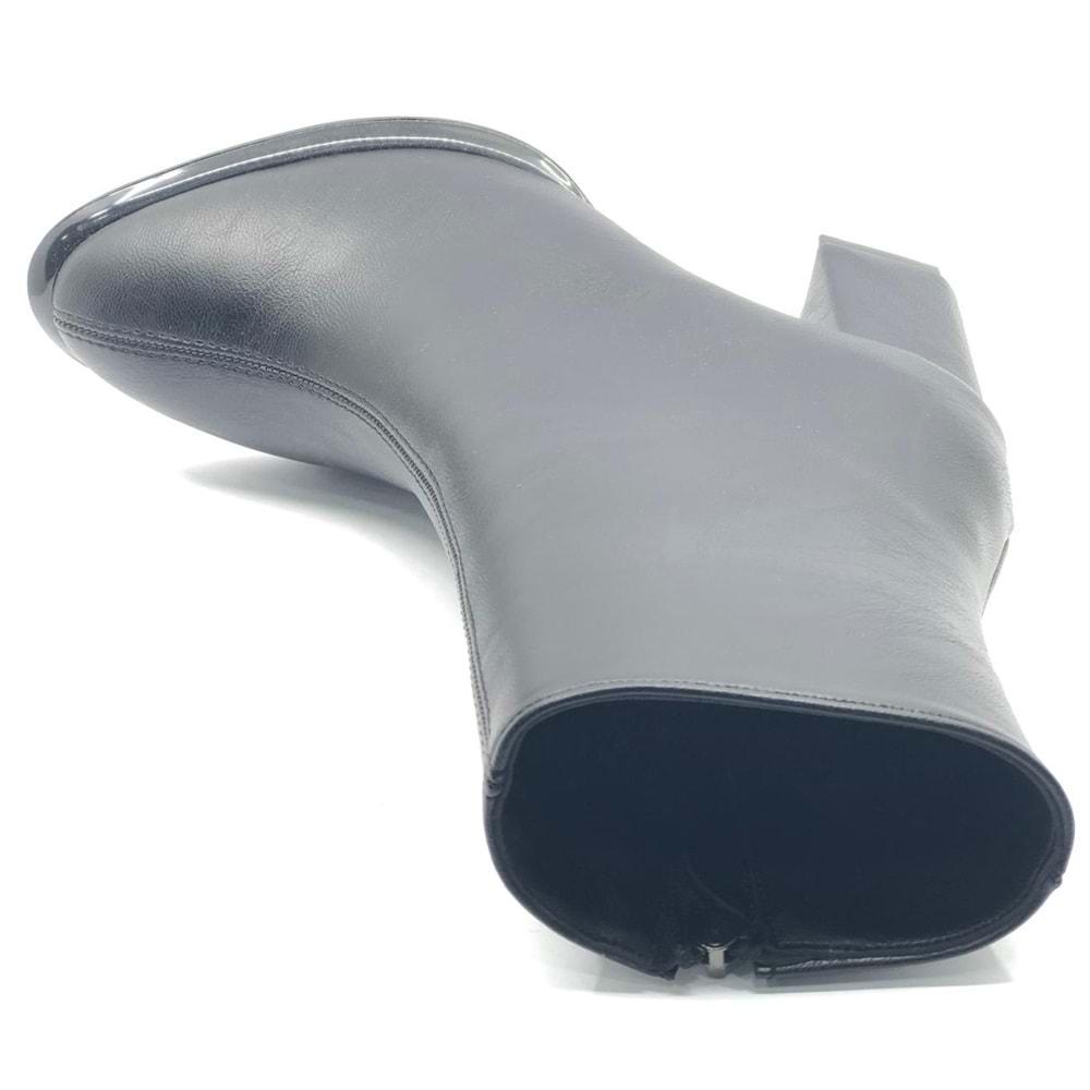 Feles Dikiş Detaylı Klasik Topuklu Kadın Bot