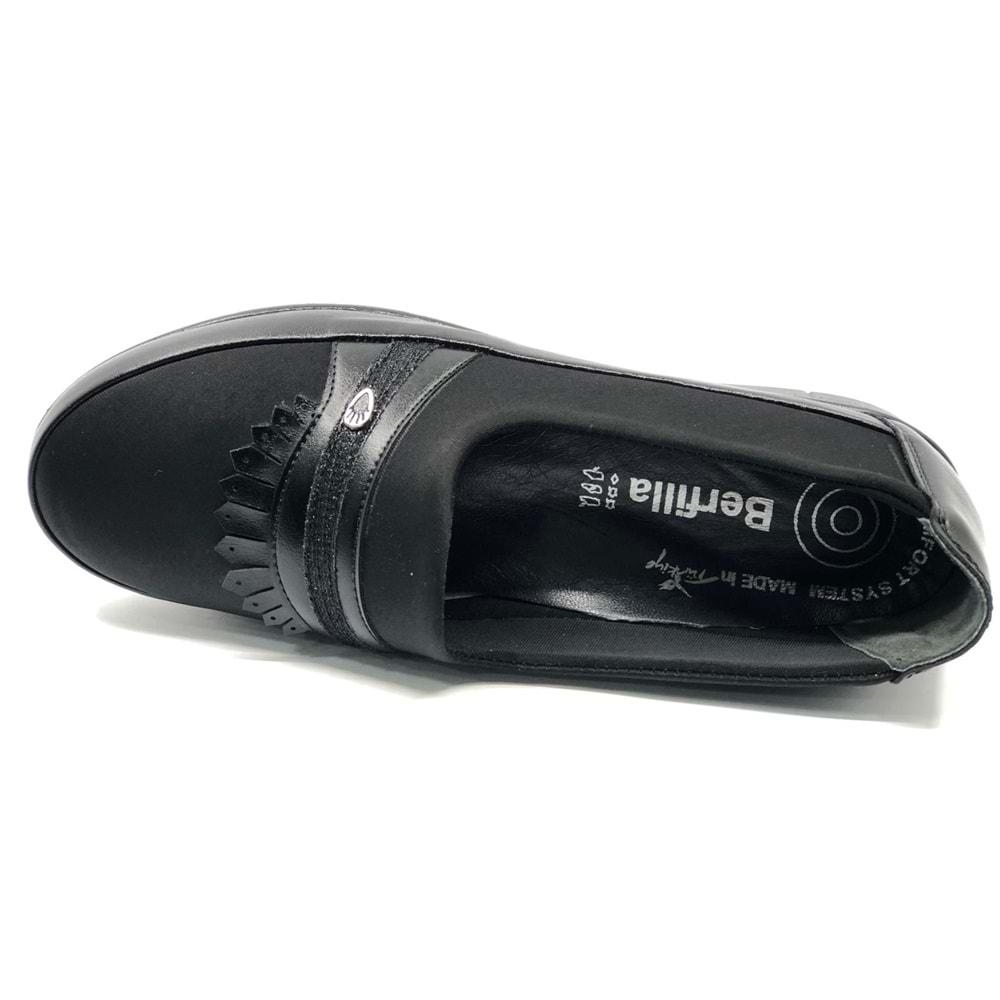 Berfilla Dr.Tavsiyeli İçi %100 Deri Anne Kadın Babet Ayakkabı