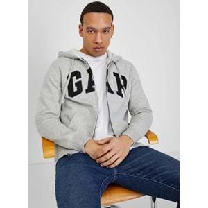 Gap V-Heritage Gap Logo Fz 851516 Erkek Kapüşonlu Fermuarlı Sweatshirt