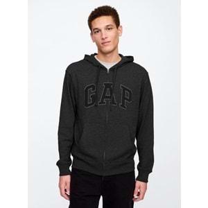 Gap V-Frch Ft Herıtage Logo Po Fz - 868454012 Erkek Kapüşonlu Fermuarlı Sweatshirt