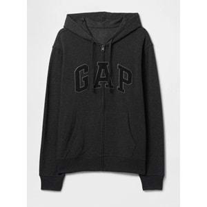 Gap V-Frch Ft Herıtage Logo Po Fz - 868454012 Erkek Kapüşonlu Fermuarlı Sweatshirt