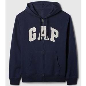 Gap V-Heritage Gap Logo Fz 851516 Erkek Kapüşonlu Fermuarlı Sweatshirt