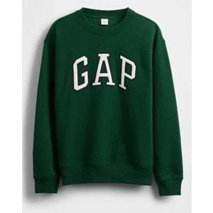 Gap V-Frch Heritage Crew Gap Logo 823720 Bisiklet Yaka Fleece Sweatshirt Kadın Sweatshirt