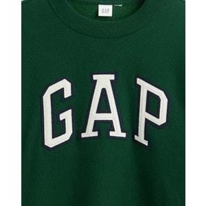 Gap V-Frch Heritage Crew Gap Logo 823720 Bisiklet Yaka Fleece Sweatshirt Kadın Sweatshirt