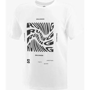 Salomon LC2218900 Running Graphic SS Tee Tişört Erkek T-Shirt