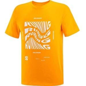 Salomon LC2219100 Running Graphic SS Tee Tişört Erkek T-Shirt