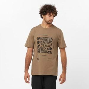 Salomon LC2246800 Running Graphic SS Tee Tişört Erkek T-Shirt