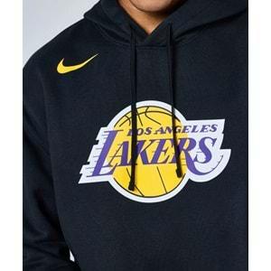 Nike Los Angeles Lakers NBA Erkek Basketbol Sweatshirt DX9997-010 Erkek Kapüşonlu Sweatshirt