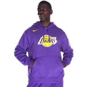 Nike Los Angeles Lakers NBA Erkek Basketbol Sweatshirt DX9997-504 Erkek Kapüşonlu Sweatshirt