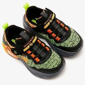 Skechers Dino Lights 400615L-BKOR Ortopedik Işıklı Çocuk Spor Ayakkabı