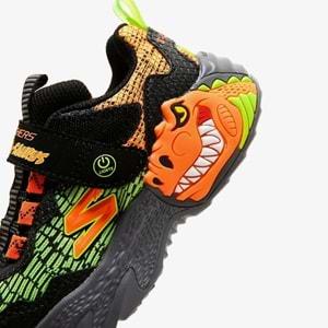 Skechers Dino Lights 400615L-BKOR Ortopedik Işıklı Çocuk Spor Ayakkabı