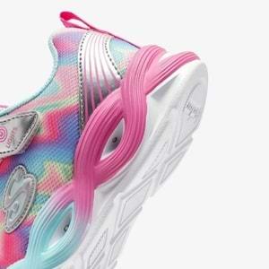 Skechers Twisty Glow - Sorbet Swirl 303716L-SMLT Ortopedik Işıklı Çocuk Spor Ayakkabı