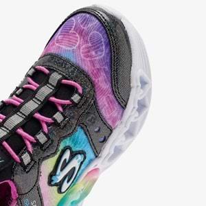 Skechers Infinite Heart Lights Eternal Shimmer 303755L-BKMT Ortopedik Işıklı Çocuk Spor Ayakkabı