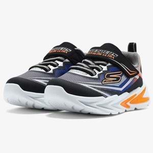 Skechers Flexglow Ultra 400139N-BKSL Ortopedik Işıklı Çocuk Spor Ayakkabı