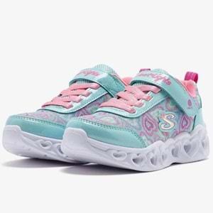 Skechers Heart Lights - Boogıe Love 303257L-MTMT Ortopedik Işıklı Çocuk Spor Ayakkabı