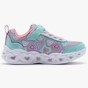 Skechers Heart Lights - Boogıe Love 303257L-MTMT Ortopedik Işıklı Çocuk Spor Ayakkabı