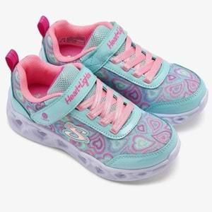 Skechers Heart Lights - Boogıe Love 303257L-MTMT Ortopedik Işıklı Çocuk Spor Ayakkabı