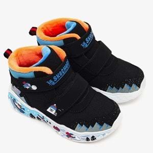 Skechers Play Scene Frosty Pals 407319N-BKMT Ortopedik Bebek Çocuk Bot
