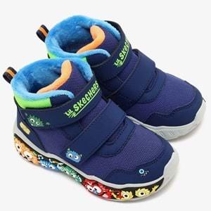 Skechers Play Scene Frosty Pals 407319N-NVMT Ortopedik Bebek Çocuk Bot