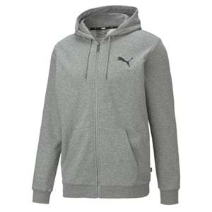 Puma ESS Small Logo FZ Hoodie TR 586704-53 Fermuarlı Erkek Kapüşonlu Sweatshirt