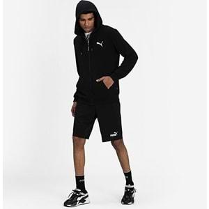 Puma ESS Small Logo FZ Hoodie TR 586704-51 Fermuarlı Erkek Kapüşonlu Sweatshirt