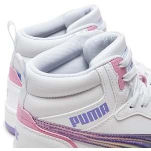 Puma Rebound V6 Mid Bouncy Sky Jr 398725-01 Boğazlı Unisex Spor Ayakkabı