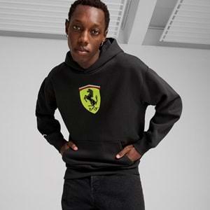 Puma 627054-01 Ferrari Race Big Shield Hdie Erkek Kapüşonlu Sweatshirt