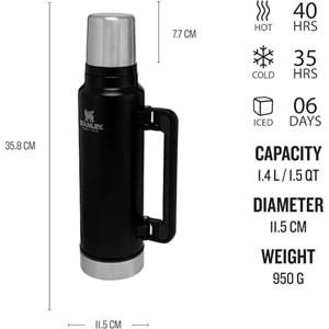 Stanley Legendary Classic Termos 1,4L Matte Black Matara