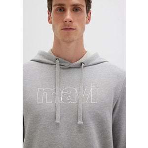 Mavi 065606-28387 Logo Baskılı Kapüşonlu Erkek Sweatshirt