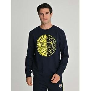 Fenerbahçe S.K. 25/26 Sezon Tribün Tek Renk Logolu Erkek Sweatshirt