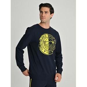 Fenerbahçe S.K. 25/26 Sezon Tribün Tek Renk Logolu Erkek Sweatshirt