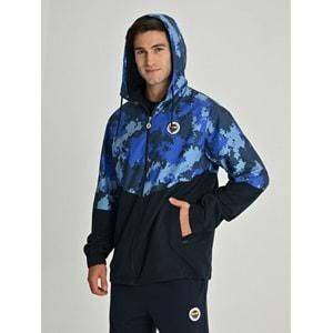 Fenerbahçe S.K. 25/26 Tribün Kamuflaj Yağmurluk Antrenman Jacket Eşofman Üstü Erkek Ceket