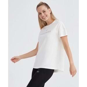 Skechers W Graphic Tee Crew Neck T-Shirt S232161-102 Kadın Tişört