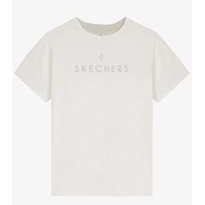 Skechers W Graphic Tee Crew Neck T-Shirt S232161-102 Kadın Tişört