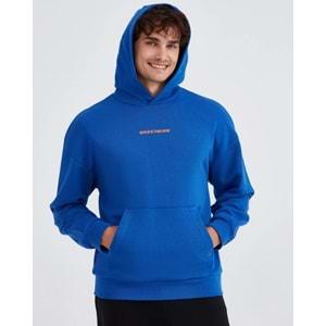 Skechers M Essential Hoodie Sweatshirt S232438-403 Kapüşonlu Erkek Sweatshirt