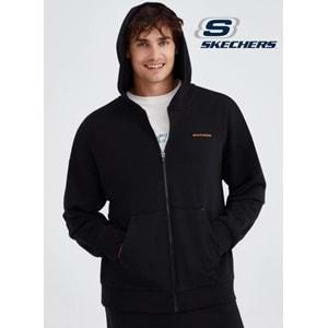 Skechers M Essential Full Zip Hoodie S232439-001 Fermuarlı Kapüşonlu Erkek Sweatshirt