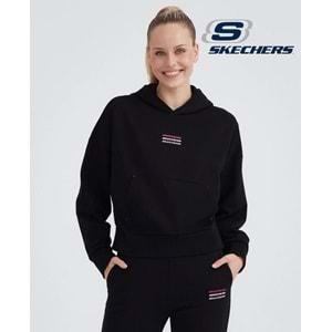 Skechers W Essential Hoodie Sweatshirt S232243- Kadın Kapüşonlu Sweatshirt