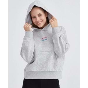 Skechers W Essential Hoodie Sweatshirt S232243- Kadın Kapüşonlu Sweatshirt