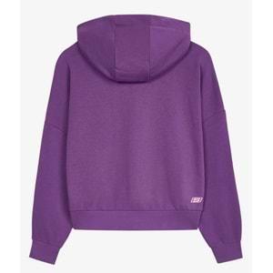 Skechers W Essential Hoodie Sweatshirt S232243- Kadın Kapüşonlu Sweatshirt