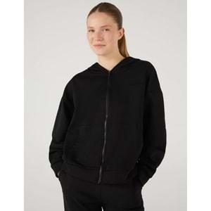 Skechers S242117-001 W Essential Full Zip Hoodie Sweatshirt Eşofman Üstü Kadın Ceket