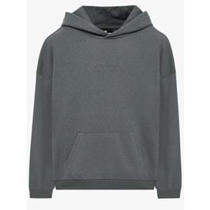 Skechers M Essential Hoodie Sweatshirt S242110-003 Erkek Kapüşonlu Sweatshirt