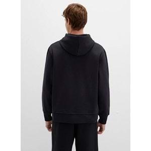 Mavi 065809-900 Logo Nakışlı Erkek Kapüşonlu Sweatshirt