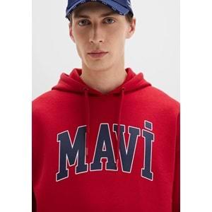Mavi 067149-70464 Logo Baskılı Erkek Kapüşonlu Sweatshirt
