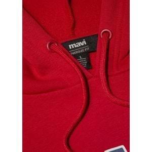 Mavi 067149-70464 Logo Baskılı Erkek Kapüşonlu Sweatshirt